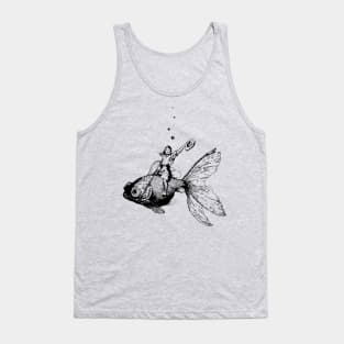 goldi-riding cowgirl Tank Top